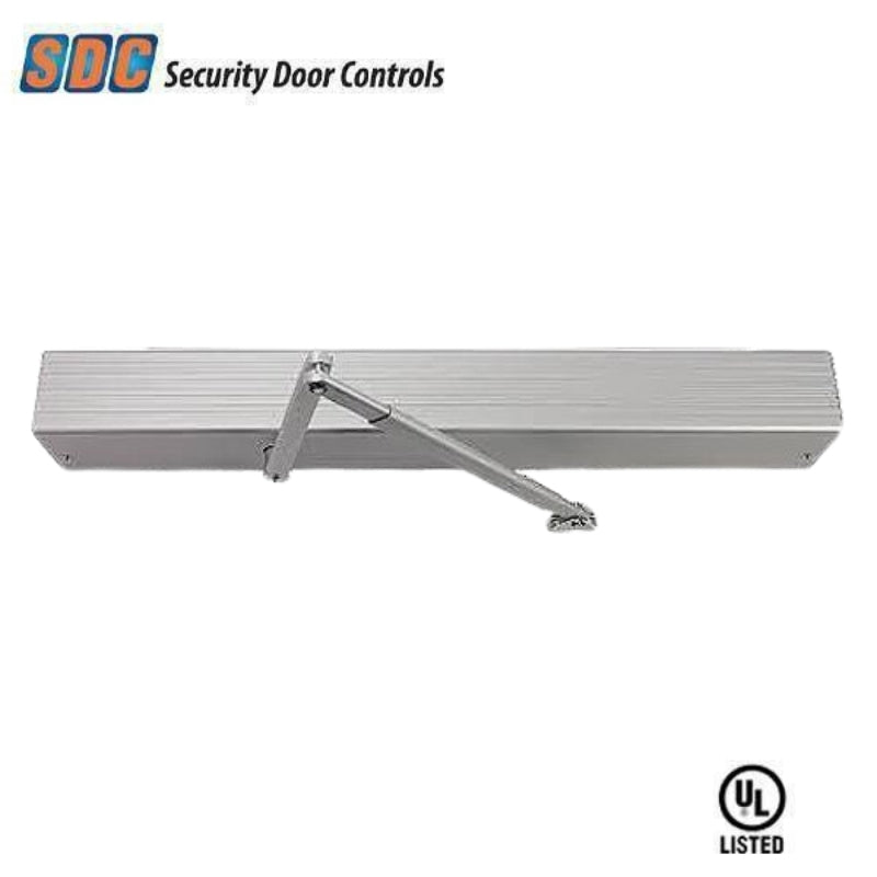 SDC - AUTO1V - AUTO Series Push Arm Assembly with Spindle - Dull Aluminum Finish SDC - AUTO1V - AUTO Series Push Arm Assembly with Spindle - Dull Aluminum Finish