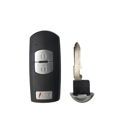 2010-2019 Mazda / 3-Button Smart Key SHELL / WAZSKE13D01 WAZSKE13D02 (AFTERMARKET) 2010-2019 Mazda / 3-Button Smart Key SHELL / WAZSKE13D01 WAZSKE13D02 (AFTERMARKET)