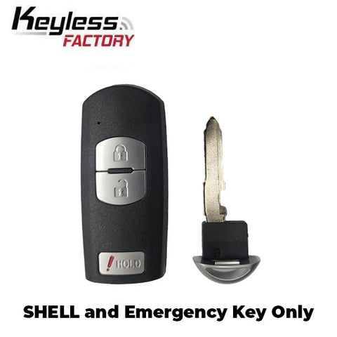 2010-2019 Mazda / 3-Button Smart Key SHELL / WAZSKE13D01 WAZSKE13D02 (AFTERMARKET) 2010-2019 Mazda / 3-Button Smart Key SHELL / WAZSKE13D01 WAZSKE13D02 (AFTERMARKET)