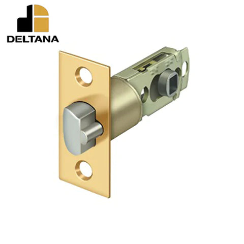 Deltana - Square Adjustable Latch Entry - 2-3/8" Backset - 1 3/8" - 2" Door Thickness - Lifetime Brass Deltana - Square Adjustable Latch Entry - 2-3/8" Backset - 1 3/8" - 2" Door Thickness - Lifetime Brass