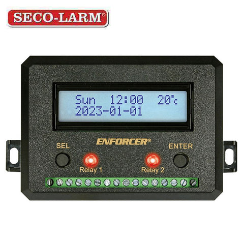 Seco-Larm - ENFORCER SA-027HQ - 365-Day Annual Timer - w/ Two Relay Outputs - 100 Programmable Events Seco-Larm - ENFORCER SA-027HQ - 365-Day Annual Timer - w/ Two Relay Outputs - 100 Programmable Events