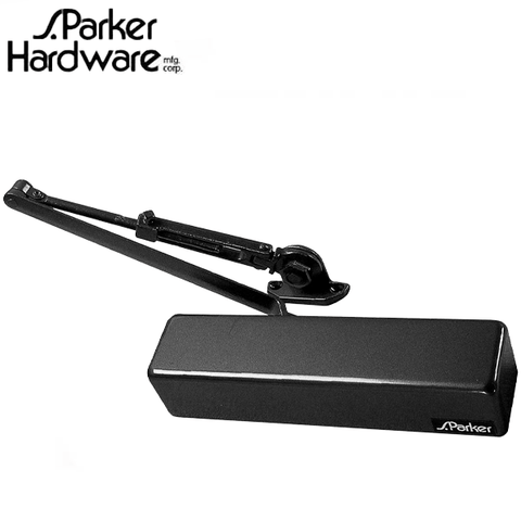 S.Parker - 900BC - Heavy Duty Spring Door Closer - Delayed Action - Adjustable 1-6 - Backcheck - Aluminum S.Parker - 900BC - Heavy Duty Spring Door Closer - Delayed Action - Adjustable 1-6 - Backcheck - Aluminum