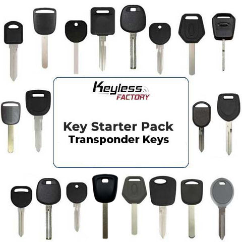 Basic Starter Pack - Automotive Transponder Keys (100 Pieces) (AFTERMARKET) Basic Starter Pack - Automotive Transponder Keys (100 Pieces) (AFTERMARKET)