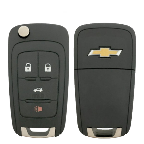 2014-2015 Chevrolet / 4-Button Flip Key / PN: 5912544 / OHT01060512 (Strattec) 2014-2015 Chevrolet / 4-Button Flip Key / PN: 5912544 / OHT01060512 (Strattec)