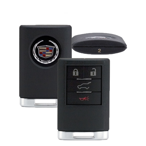2008-2014 Cadillac CTS Wagon / 4-Button Keyless Entry Fob w/ Hatch / PN: 5923882 / 0UC6000066 (Strattec) (Driver 2) 2008-2014 Cadillac CTS Wagon / 4-Button Keyless Entry Fob w/ Hatch / PN: 5923882 / 0UC6000066 (Strattec) (Driver 2)