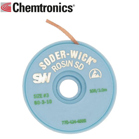 Chemtronics - Flux Removal Cleaning Wick Size 0.08"/2.00mm Chemtronics - Flux Removal Cleaning Wick Size 0.08"/2.00mm