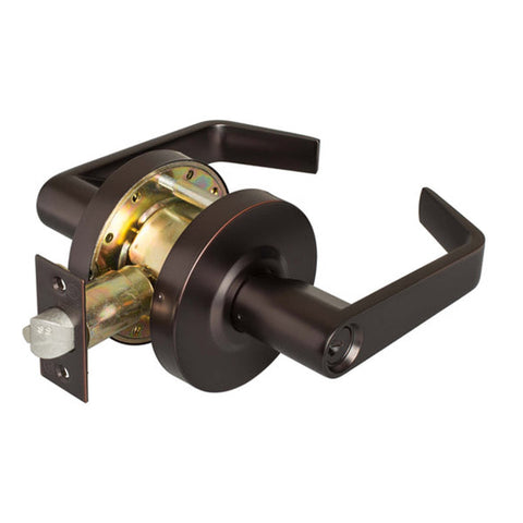 TELL - CL102069 - Cortland Standard Duty Cylindrical Leverset - Storeroom - Oil Rubbed Bronze - 2-3/4" Backset - Grade 2 TELL - CL102069 - Cortland Standard Duty Cylindrical Leverset - Storeroom - Oil Rubbed Bronze - 2-3/4" Backset - Grade 2