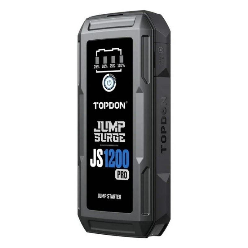 TOPDON - 1800 Peak Amp Battery Jumpstarter - Power Bank and Flashlight TOPDON - 1800 Peak Amp Battery Jumpstarter - Power Bank and Flashlight