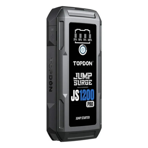 TOPDON - 1800 Peak Amp Battery Jumpstarter - Power Bank and Flashlight TOPDON - 1800 Peak Amp Battery Jumpstarter - Power Bank and Flashlight