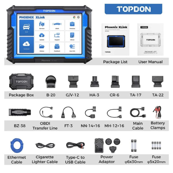 TOPDON - Phoenix XLink - 10.1inch OE-Level Scan Tool, Cloud-Based Programming, Adv Protocols TOPDON - Phoenix XLink - 10.1inch OE-Level Scan Tool, Cloud-Based Programming, Adv Protocols