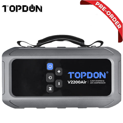 TOPDON - V2200AIR - 2-in-1 2200 Peak Amp Jump Starter & Tire Inflator TOPDON - V2200AIR - 2-in-1 2200 Peak Amp Jump Starter & Tire Inflator