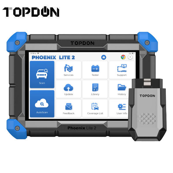 OBD2 Scanner TOPDON TopScan Bluetooth Wireless Car Diagnostic Scan Tool for  iOS & Android, Bidirectional Scan, Check Engine Car Code Reader 