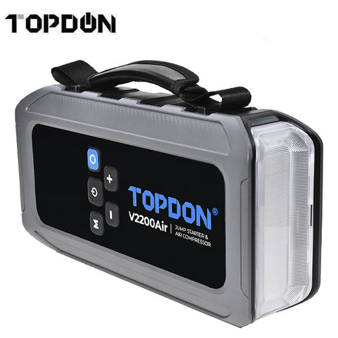 TOPDON - V2200AIR - 2-in-1 2200 Peak Amp Jump Starter & Tire Inflator TOPDON - V2200AIR - 2-in-1 2200 Peak Amp Jump Starter & Tire Inflator