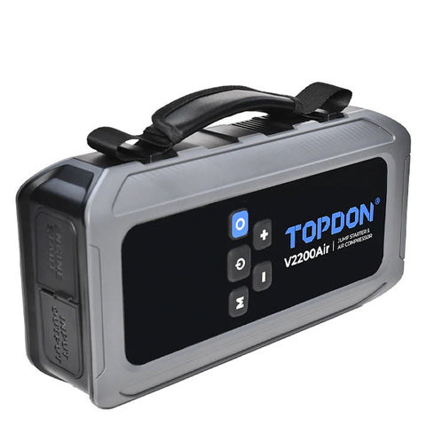 TOPDON - V2200AIR - 2-in-1 2200 Peak Amp Jump Starter & Tire Inflator TOPDON - V2200AIR - 2-in-1 2200 Peak Amp Jump Starter & Tire Inflator