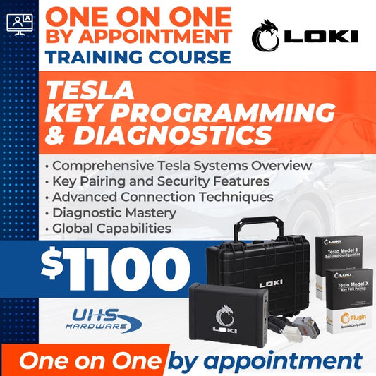 LOKI - Live Online Training Course - Tesla Key Programming and Diagnostics Training Course - 1 on 1 Live Training