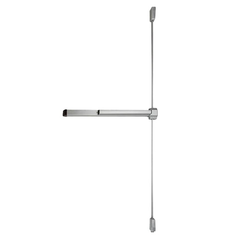 Von Duprin - 2227EO - Surface Mounted Vertical Rod Exit Device - Exit Only - 689 - Aluminum - Grade 1 Von Duprin - 2227EO - Surface Mounted Vertical Rod Exit Device - Exit Only - 689 - Aluminum - Grade 1
