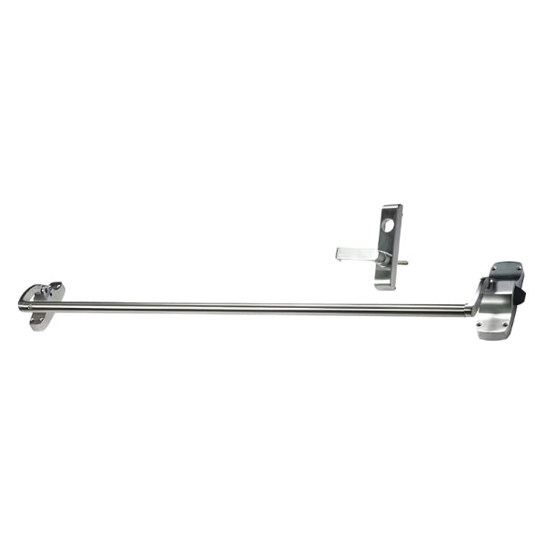 Von Duprin - 88L - Grade 1 - Rim Exit Bar - Wide Stile Crossbar - 48" - Classroom Function - Less Trim - Hex Key Dogging - Bright Chrome 626/US26 Finish - Field Reversible - Left Hand Reverse