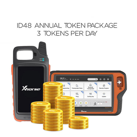 Xhorse - 3 Tokens Each Day For One Year For Key Tool MAX/Key Tool Plus 96Bit ID48 Clone Xhorse - 3 Tokens Each Day For One Year For Key Tool MAX/Key Tool Plus 96Bit ID48 Clone