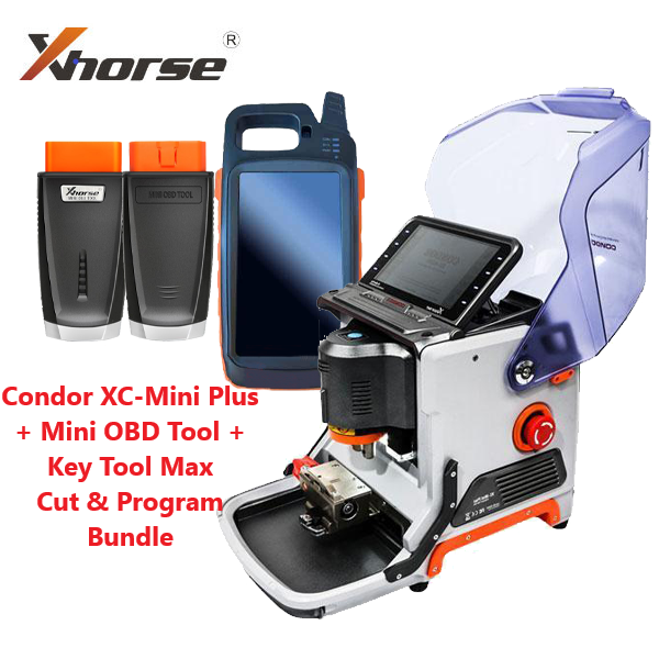 Xhorse Condor XC-Mini Plus / Condor XC-MINI II - High Sec Key Cutting Machine w/ Key Tool Max & MINI OBD Tool - Limited Offer - UHS Hardware Xhorse Condor XC-Mini Plus / Condor XC-MINI II - High Sec Key Cutting Machine w/ Key Tool Max & MINI OBD Tool - Limited Offer - UHS Hardware
