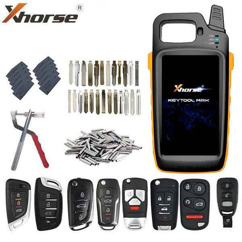 VVDI Key Tool MAX & Universal Remote Key Starter Bundle w/ Blades / Super Chips / Pins & Disassembling Tool (Xhorse) VVDI Key Tool MAX & Universal Remote Key Starter Bundle w/ Blades / Super Chips / Pins & Disassembling Tool (Xhorse)