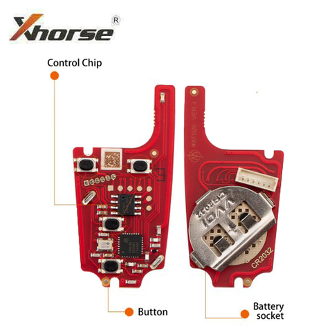 Xhorse - XKBU21EN - 2nd Generation Wired Remote Key (Foldable 4 Buttons) Buick Flip / 4-Buttons w/ XM5118 Chip Xhorse - XKBU21EN - 2nd Generation Wired Remote Key (Foldable 4 Buttons) Buick Flip / 4-Buttons w/ XM5118 Chip