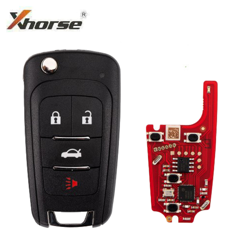 Xhorse - XKBU21EN - 2nd Generation Wired Remote Key (Foldable 4 Buttons) Buick Flip / 4-Buttons w/ XM5118 Chip Xhorse - XKBU21EN - 2nd Generation Wired Remote Key (Foldable 4 Buttons) Buick Flip / 4-Buttons w/ XM5118 Chip