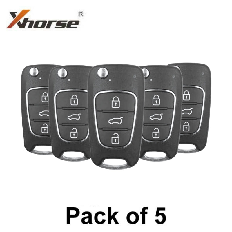 Xhorse - XKHY20EN - Hyundai 3-Buttons Wired Remote Key (Pack of 5) Xhorse - XKHY20EN - Hyundai 3-Buttons Wired Remote Key (Pack of 5)