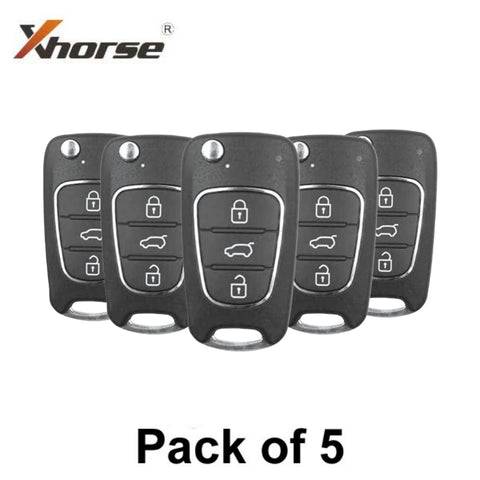 Xhorse - XKHY20EN - Hyundai 3-Buttons Wired Remote Key (Pack of 5) Xhorse - XKHY20EN - Hyundai 3-Buttons Wired Remote Key (Pack of 5)