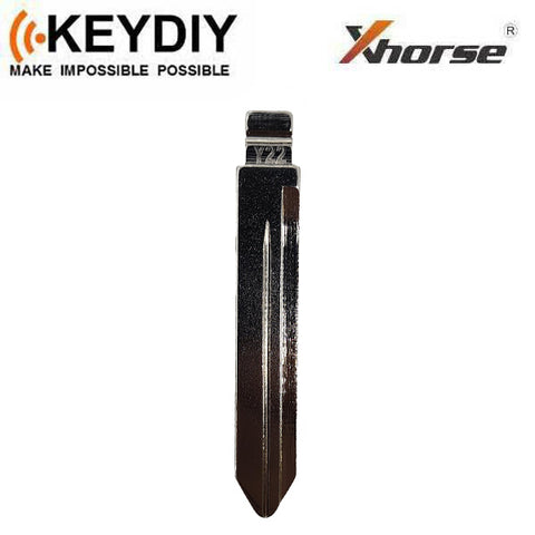KEYDIY - Y157 / Y159 - Flip Key Blade - #Y-22 - For Xhorse / Keydiy Universal Remote Flip Keys KEYDIY - Y157 / Y159 - Flip Key Blade - #Y-22 - For Xhorse / Keydiy Universal Remote Flip Keys