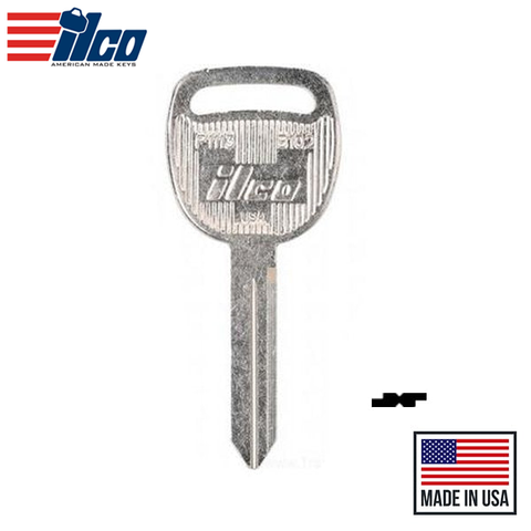 Ilco - B102 - P1113 - GM - Metal Key Blank Ilco - B102 - P1113 - GM - Metal Key Blank