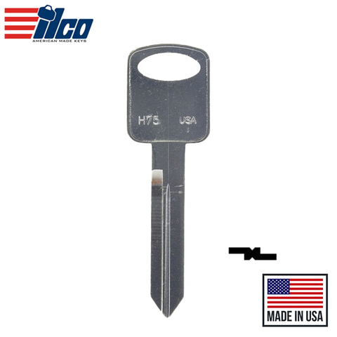 Ilco - H75 - 1196FD - Ford - Metal Key Blank Ilco - H75 - 1196FD - Ford - Metal Key Blank