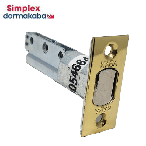 Simplex - 20206 - Deadbolt Assembly - 2 3/8" Backset - Simplex 7108 Series - Bright Brass Simplex - 20206 - Deadbolt Assembly - 2 3/8" Backset - Simplex 7108 Series - Bright Brass