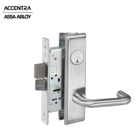 Accentra (Formerly Yale) - CRCN8822FL - Mortise Lock - Dormitory - Single Cylinder - Satin Chrome - Fire Rated - Grade 1 Accentra (Formerly Yale) - CRCN8822FL - Mortise Lock - Dormitory - Single Cylinder - Satin Chrome - Fire Rated - Grade 1