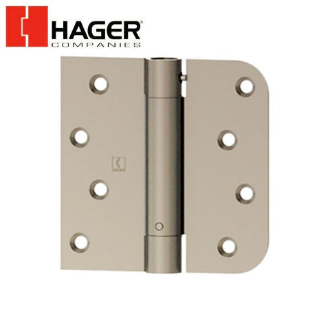 Hager - 1754 - Square by 5/8" Radius - Spring Hinge with Fasteners - 4" x 4" - Optional Finish Hager - 1754 - Square by 5/8" Radius - Spring Hinge with Fasteners - 4" x 4" - Optional Finish
