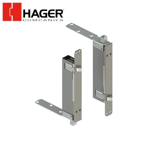 Hager - 291D - Automatic Flush Bolt Set for Wood Covered - Optional Finish Hager - 291D - Automatic Flush Bolt Set for Wood Covered - Optional Finish