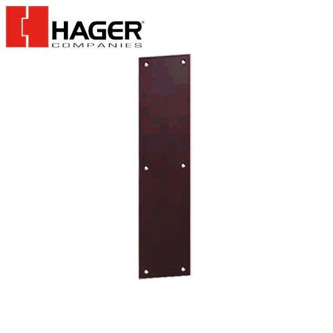 Hager - 30S - Push Plates - Optional Size - Optional Finish Hager - 30S - Push Plates - Optional Size - Optional Finish