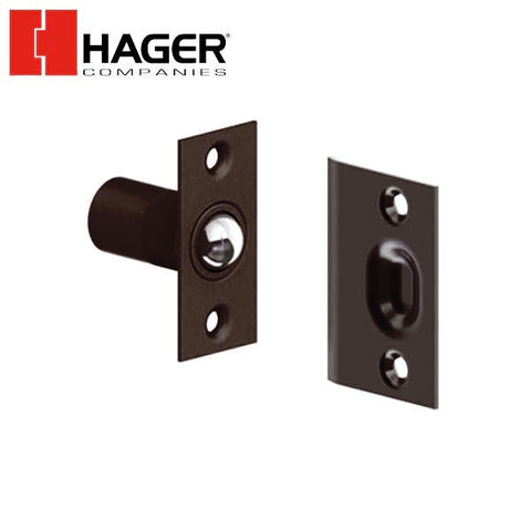 Hager - 321R - Adjustable Ball Catch with Strike - Optional Finish Hager - 321R - Adjustable Ball Catch with Strike - Optional Finish