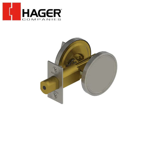 Hager - 3220 - Deadbolt - Thumbturn Only With Blank Plate - Satin Chrome Hager - 3220 - Deadbolt - Thumbturn Only With Blank Plate - Satin Chrome