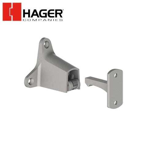 Hager - 326W - Automatic Wall Stop & Holder - Satin Chrome Hager - 326W - Automatic Wall Stop & Holder - Satin Chrome