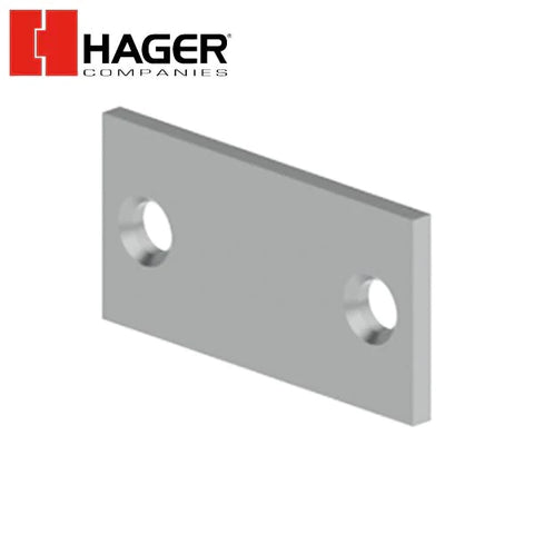 Hager - 336A - Door Edge Filler Plate - 161 Prep - 1-1/8" x 2-1/4" - Prime Coat Hager - 336A - Door Edge Filler Plate - 161 Prep - 1-1/8" x 2-1/4" - Prime Coat