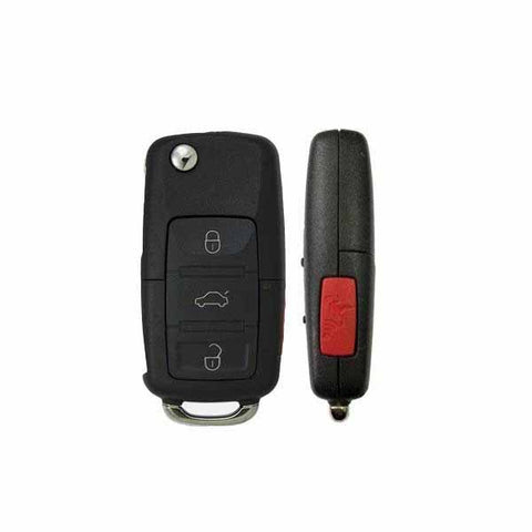 2005-2011 Volkswagen / 4-Button Flip Key / PN: NBG92596263 / 1K0959753P / (RK-VW-P) - UHS Hardware 2005-2011 Volkswagen / 4-Button Flip Key / PN: NBG92596263 / 1K0959753P / (RK-VW-P) - UHS Hardware