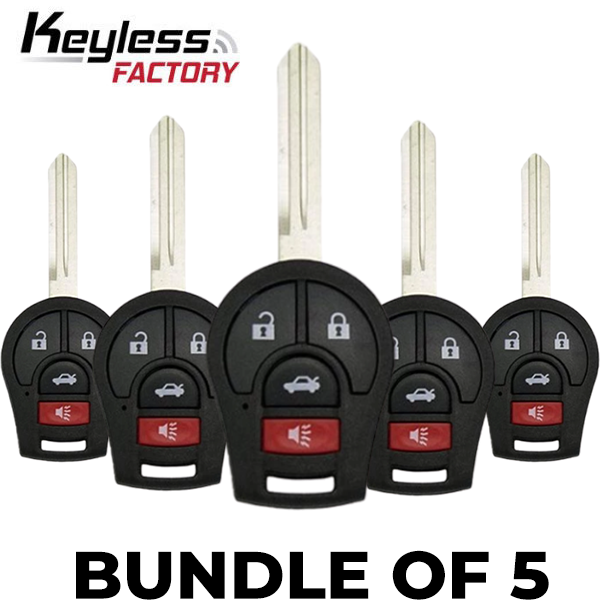 5 x 2003-2019 Nissan / 4-Button Remote Head Key / CWTWB1U751 (AFTERMARKET) - UHS Hardware 5 x 2003-2019 Nissan / 4-Button Remote Head Key / CWTWB1U751 (AFTERMARKET) - UHS Hardware
