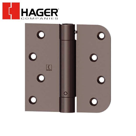 Hager - 1754 - Square by 5/8" Radius - Spring Hinge with Fasteners - 4" x 4" - Optional Finish Hager - 1754 - Square by 5/8" Radius - Spring Hinge with Fasteners - 4" x 4" - Optional Finish