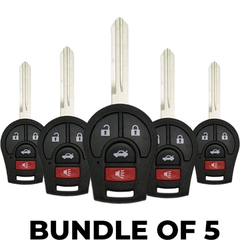 5 x 2003-2019 Nissan / 4-Button Remote Head Key / CWTWB1U751 (AFTERMARKET) - UHS Hardware 5 x 2003-2019 Nissan / 4-Button Remote Head Key / CWTWB1U751 (AFTERMARKET) - UHS Hardware