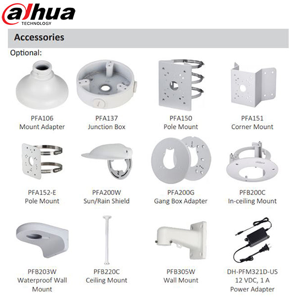 Dahua / IP Camera / 5MP Dome / 2.7 mm to 13.5 mm Motorized Vari-focal Lens / WDR / IP67 / IK10 / Starlight / 5 Year Warranty / DH-N53AM5Z - UHS Hardware Dahua / IP Camera / 5MP Dome / 2.7 mm to 13.5 mm Motorized Vari-focal Lens / WDR / IP67 / IK10 / Starlight / 5 Year Warranty / DH-N53AM5Z - UHS Hardware