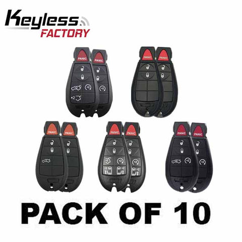 2008-2018 Dodge Chrysler Jeep / Fobik Key / M3N5WY783X (Bundle of 10) - UHS Hardware 2008-2018 Dodge Chrysler Jeep / Fobik Key / M3N5WY783X (Bundle of 10) - UHS Hardware