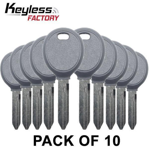 2004-2019 Chrysler / Dodge / Jeep Transponder Key / Y164 (Chip 46) (Bundle of 10) - UHS Hardware