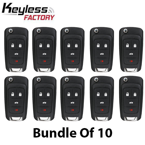 2010-2019 GM / 4-Button Flip Key / OHT01060512 (46 Chip) (AFTERMARKET) (Bundle of 10) - UHS Hardware 2010-2019 GM / 4-Button Flip Key / OHT01060512 (46 Chip) (AFTERMARKET) (Bundle of 10) - UHS Hardware