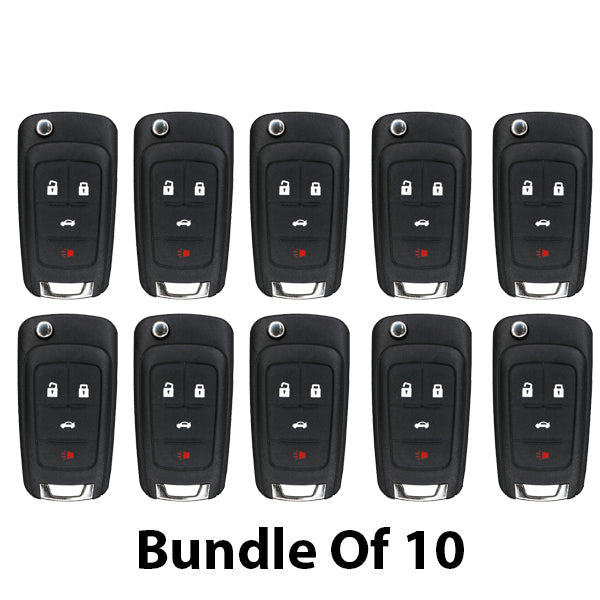 2010-2019 GM / 4-Button Flip Key / OHT01060512 (46 Chip) (AFTERMARKET) (Bundle of 10) - UHS Hardware 2010-2019 GM / 4-Button Flip Key / OHT01060512 (46 Chip) (AFTERMARKET) (Bundle of 10) - UHS Hardware