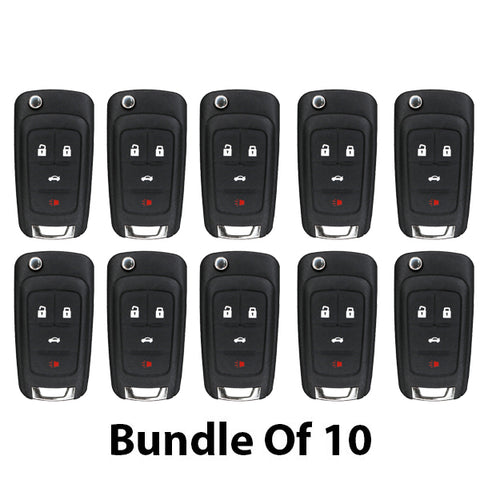 2010-2019 GM / 4-Button Flip Key / OHT01060512 (46 Chip) (AFTERMARKET) (Bundle of 10) - UHS Hardware 2010-2019 GM / 4-Button Flip Key / OHT01060512 (46 Chip) (AFTERMARKET) (Bundle of 10) - UHS Hardware